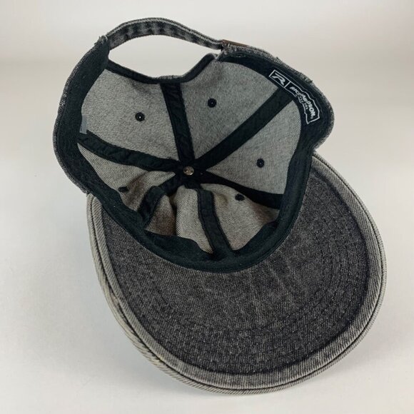 Oregon Ducks NCAA Black Denim Richardson Relaxed Fit Strapback Adjustable Hat - Picture 4 of 6